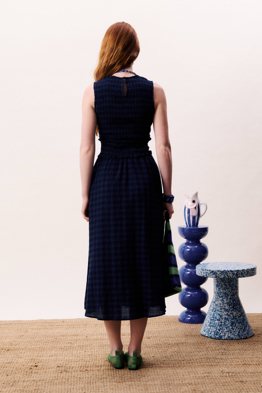 FRNCH Saquarema Dress - Bleu Marine