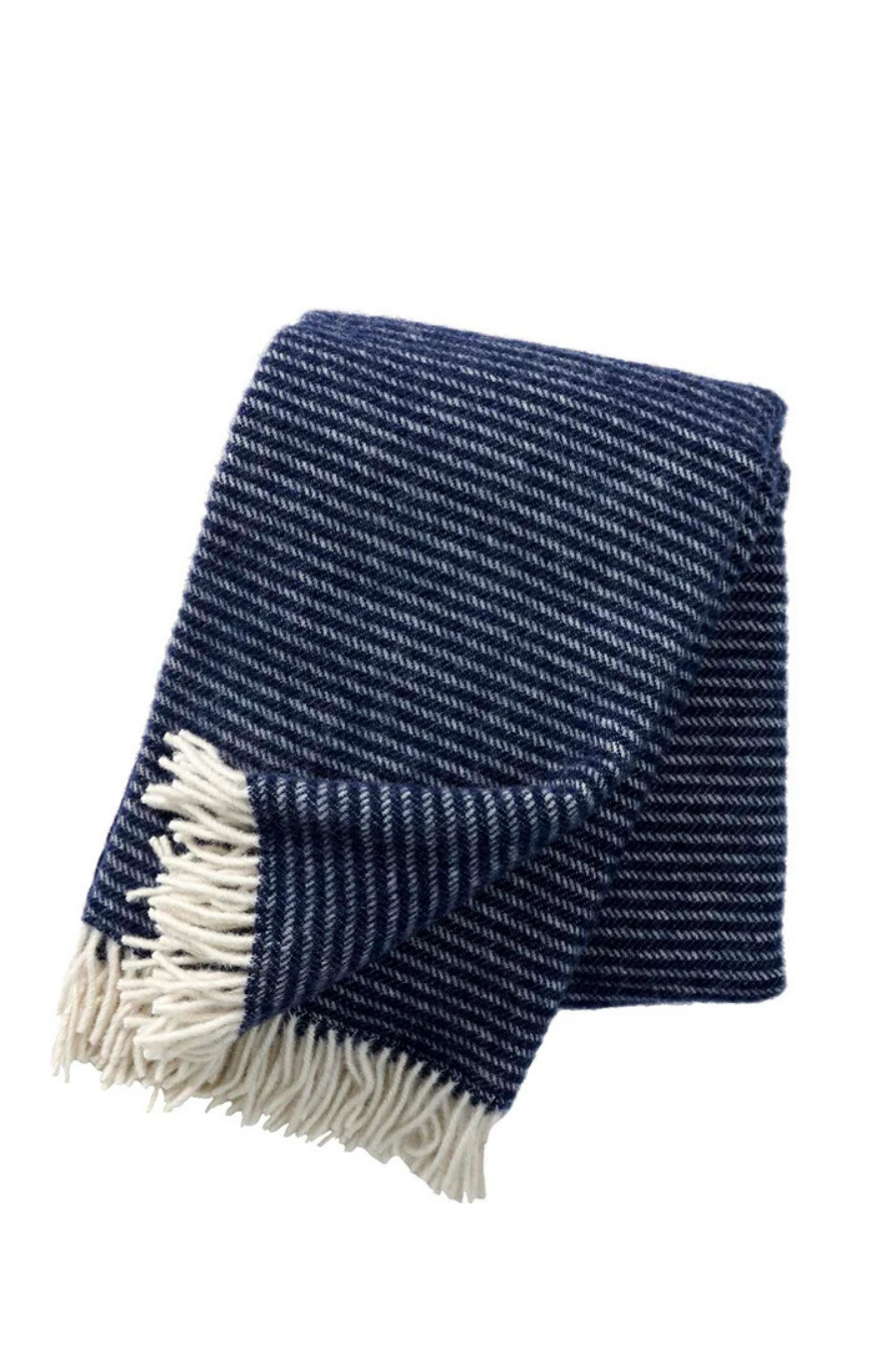 Ralph NZ Lambswool Throw - Navy