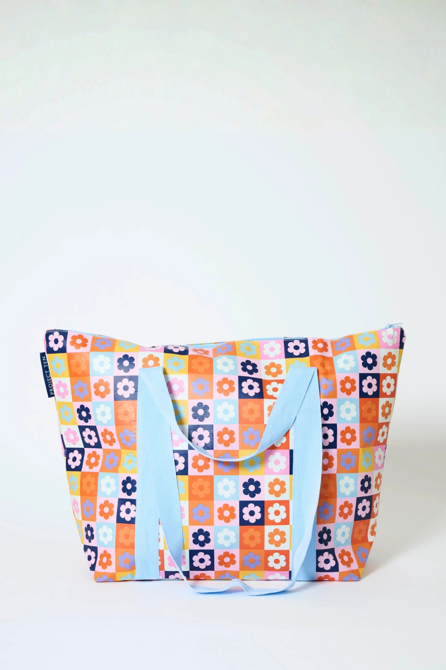 Project Ten Medium Zip Tote - Square Garden