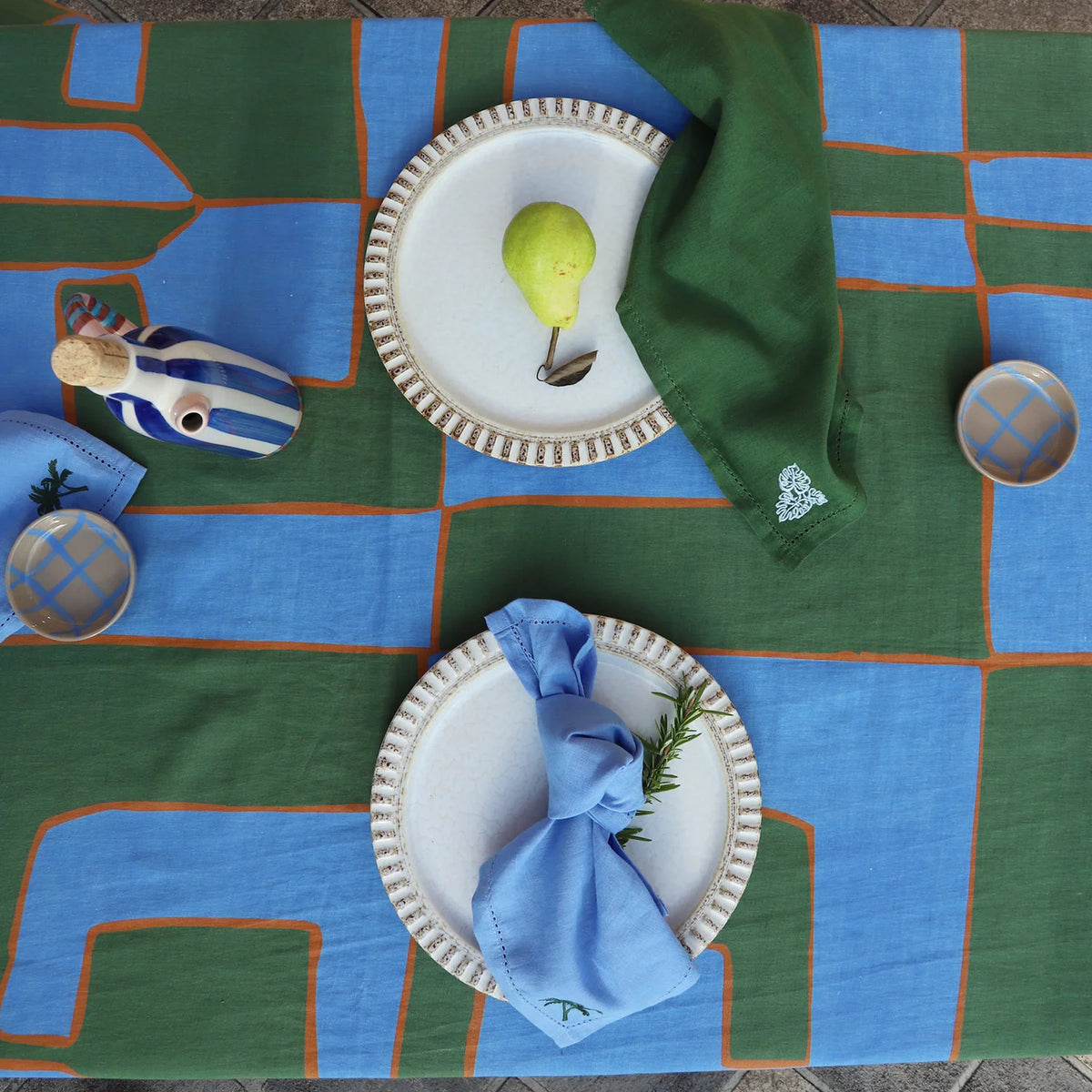 Loco Living Tablecloth - Wedgewood Mediterranean