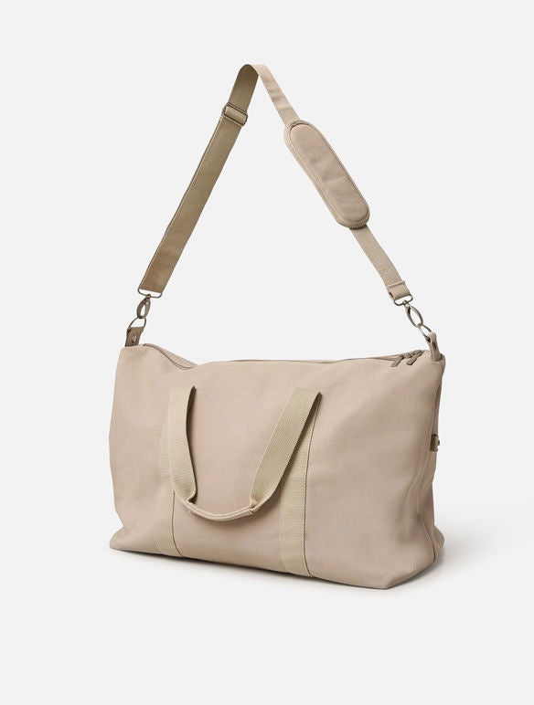 Citta Canvas Weekender Bag - Beige