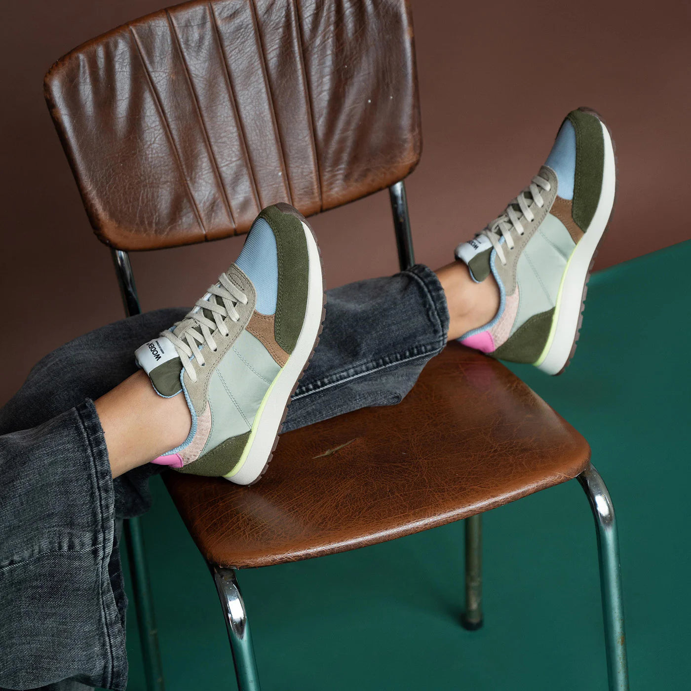 Woden Ronja Sneaker - Stone Multi