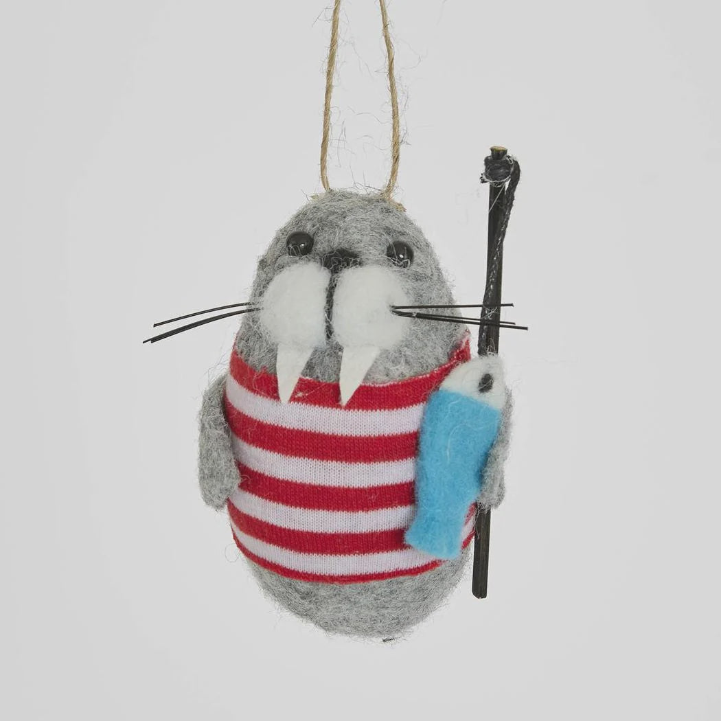 Felt Christmas Decoration - Herman the Sealion