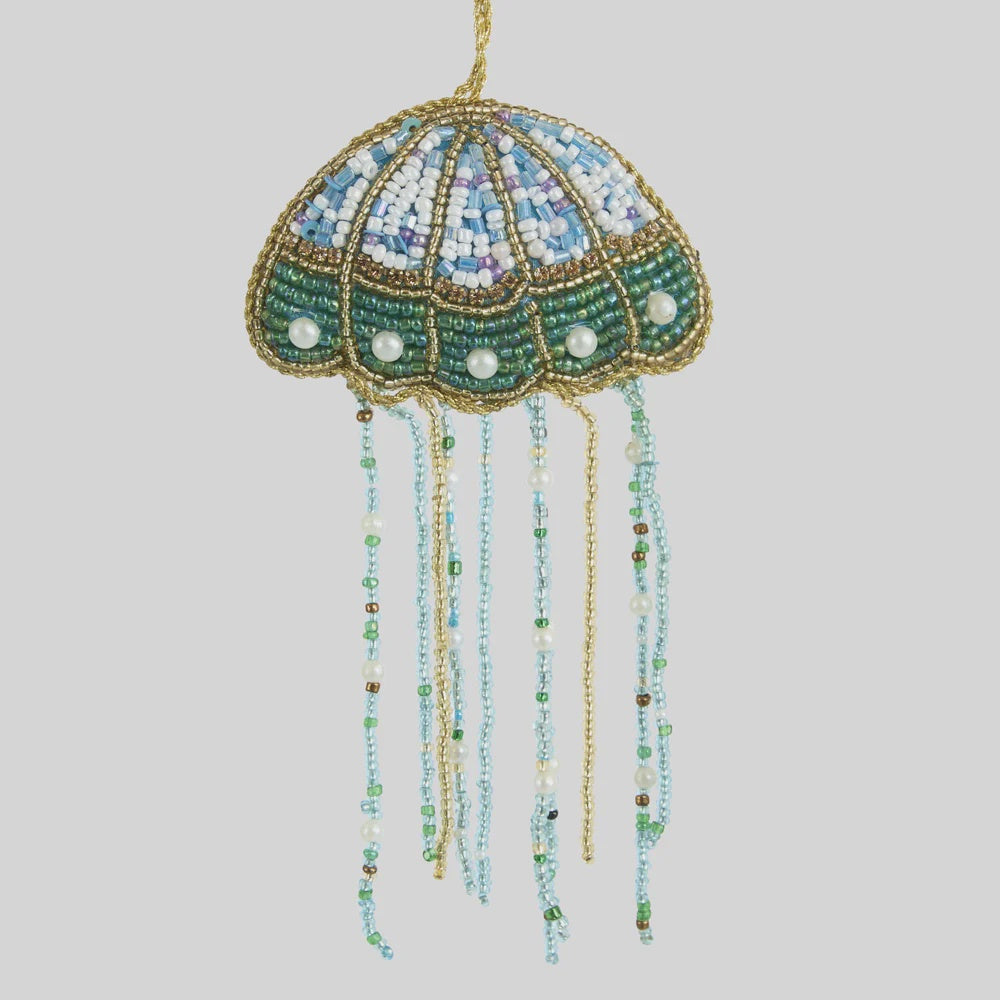 Christmas Decoration - Nettle Beaded Jellyfish