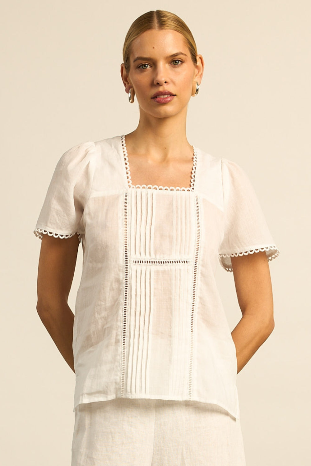 Zoe Kratzmann Yonder Top - Porcelain