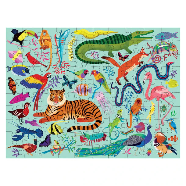 Animal Kingdom Double-Sided Puzzle 100pc