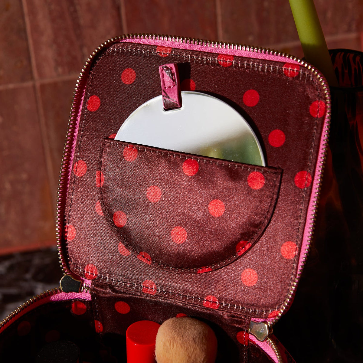 Sage and Clare Aneta Small Vanity Case - Primrose