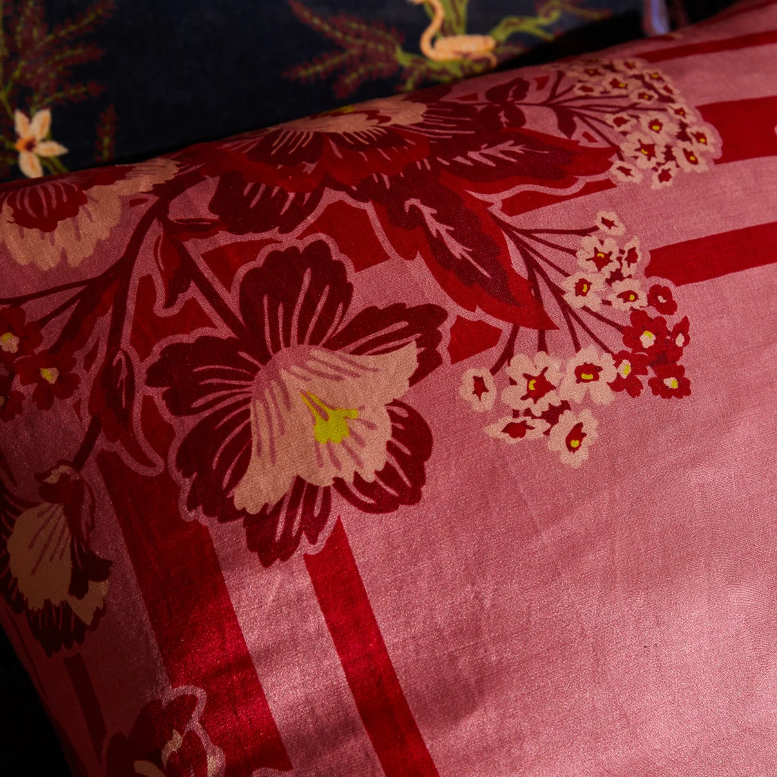 Sage and Clare Eliza Silk-Linen Cushion - Primrose