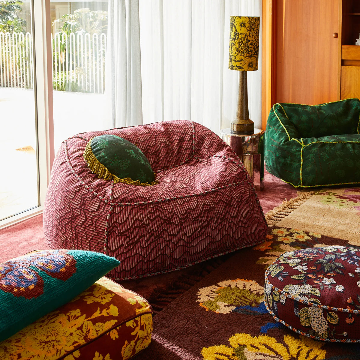 Sage x Clare Aneta Jacquard Cushion