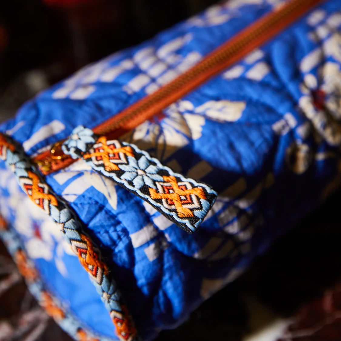 Sage and Clare Marta Makeup Bag - Ultramarine