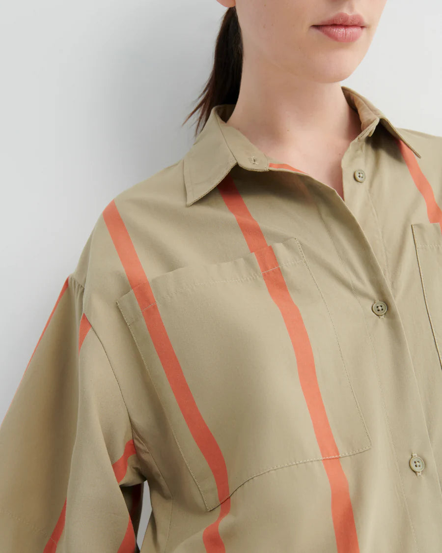 Kowtow Balance Dress - Nasturtium Stripe