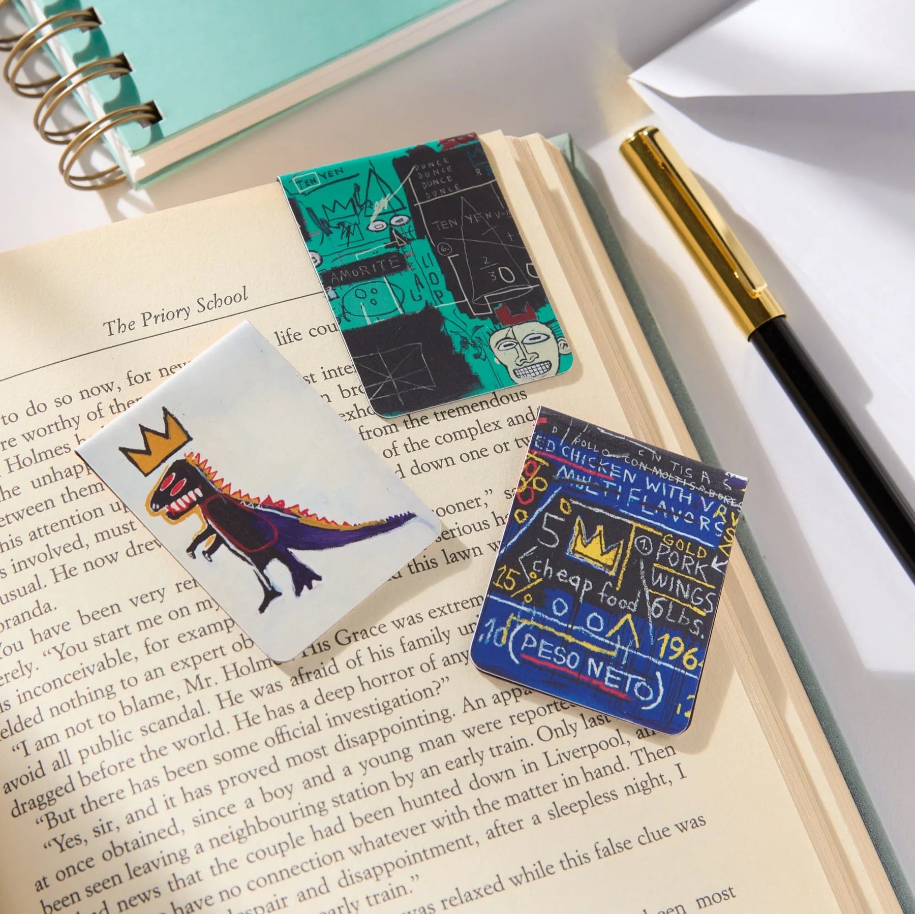 Magnetic Bookmarks - Basquiat