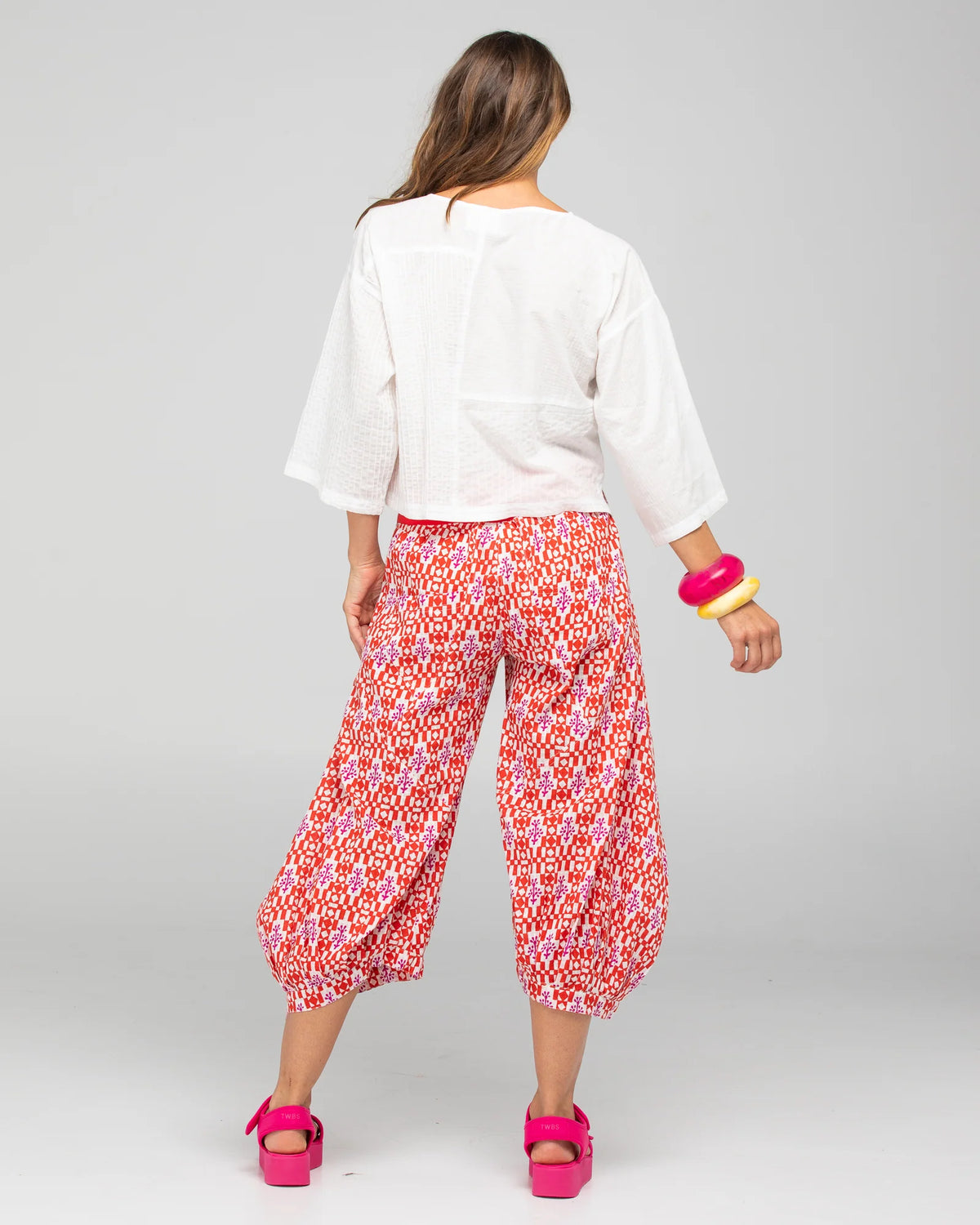 Boom Shankar Dimple Top - White