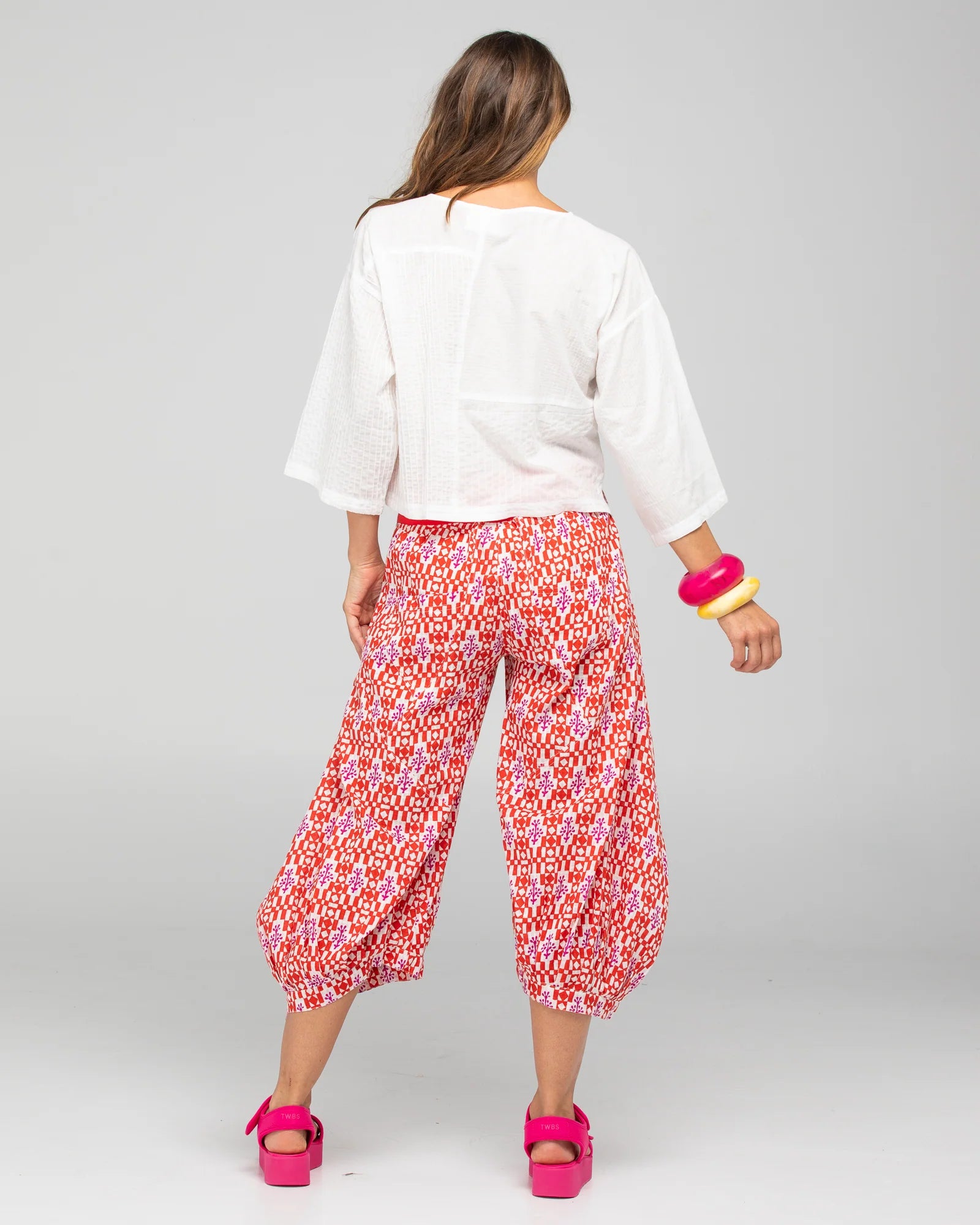 Boom Shankar Dimple Top - White