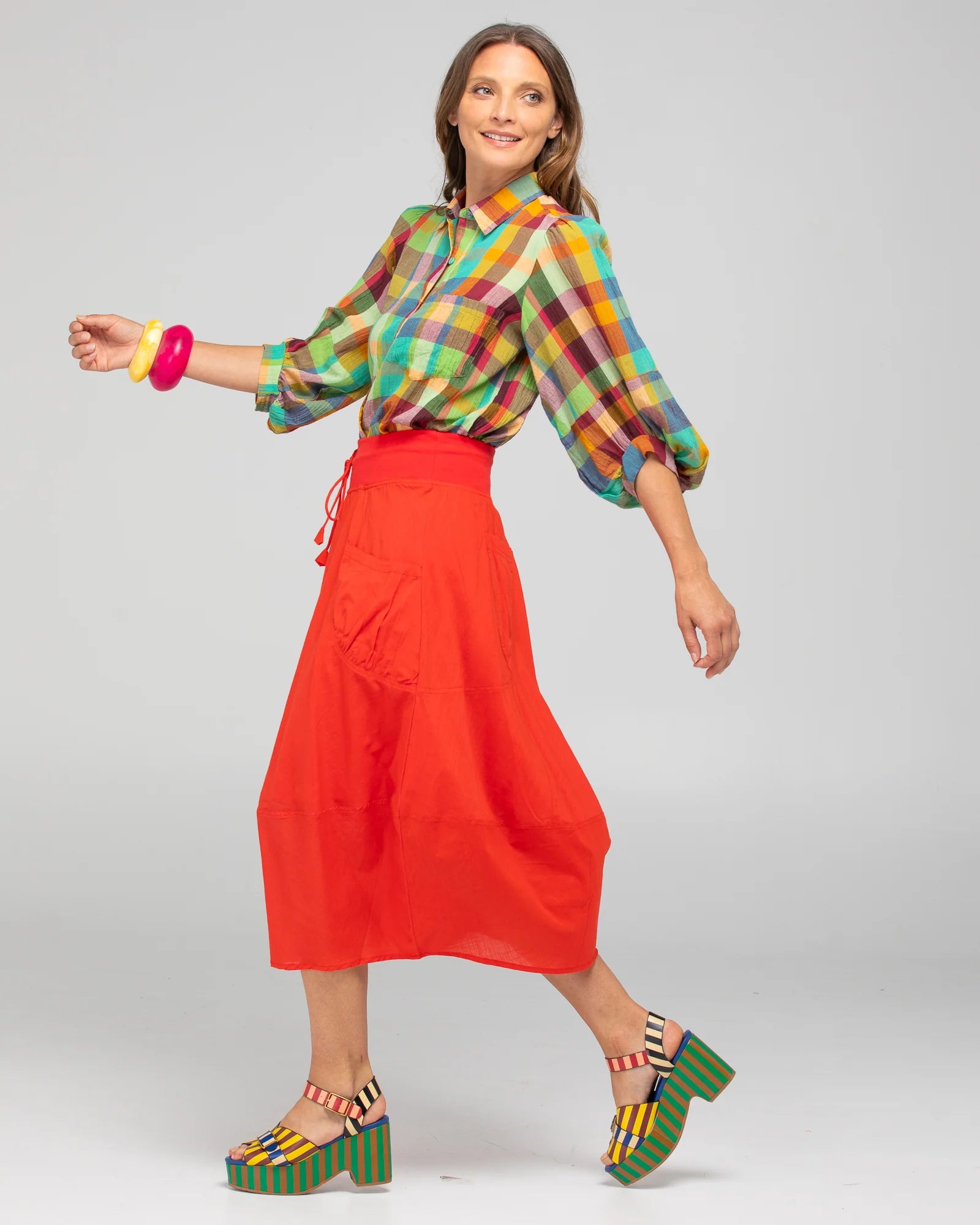 Boom Shankar Guru Skirt - Pomodorro