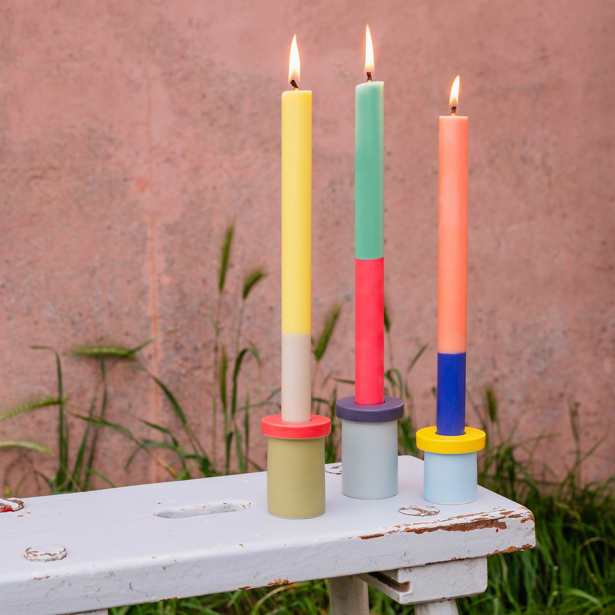 Remember Candle Stick Set of 3 - Ibiza
