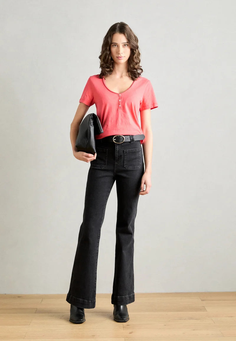 Mos Mosh Astin Basic Tee - Cayenne