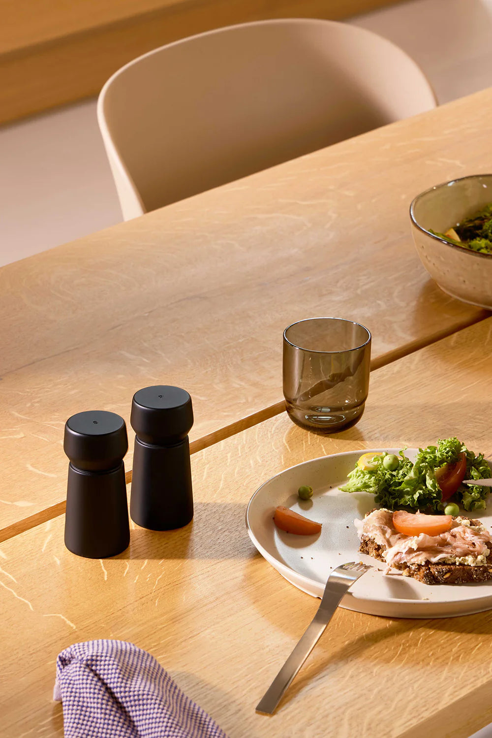 Crushgrind Amsterdam Grinder 2pc Set - Black Beech