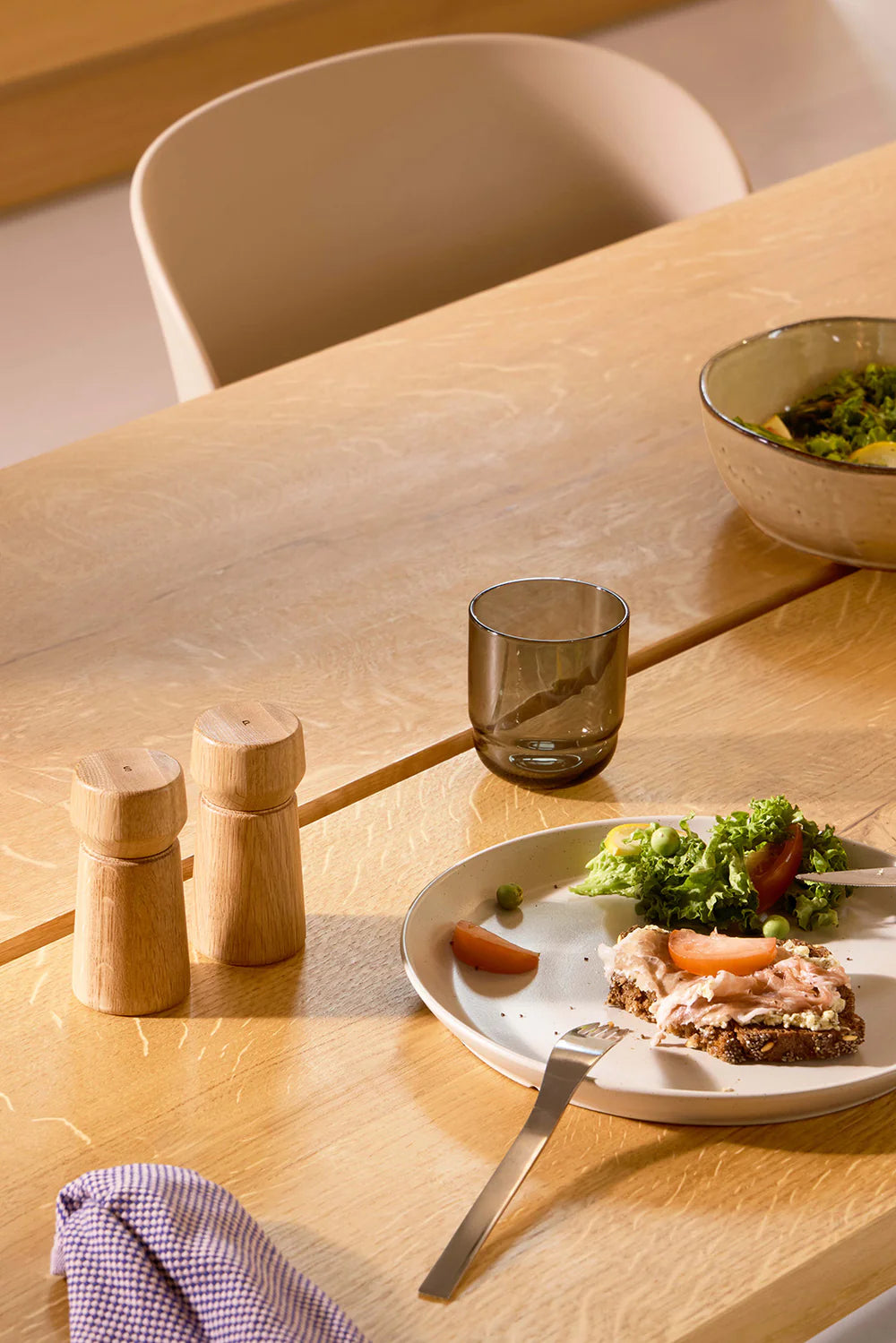 Crushgrind Amsterdam Grinder 2pc Set - Natural Oak