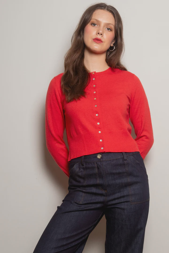 Dalston Ava Cardigan - Sunset