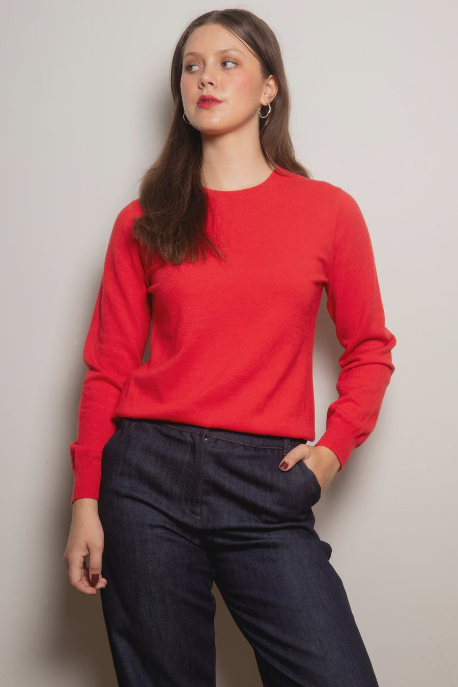 Dalston Kate Crew Sweater - Sunset