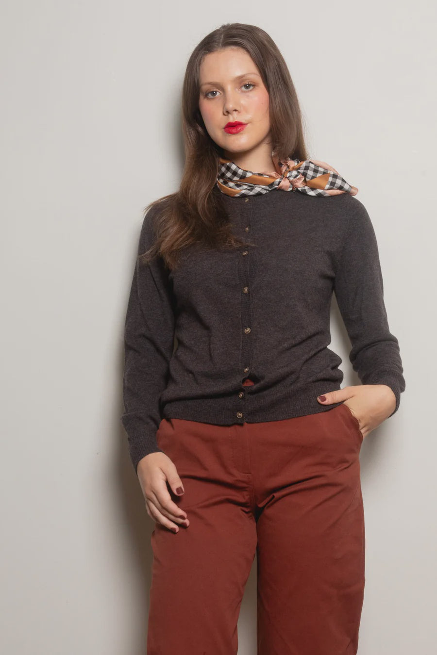 Dalston Mia Cardigan - Cocoa Marle