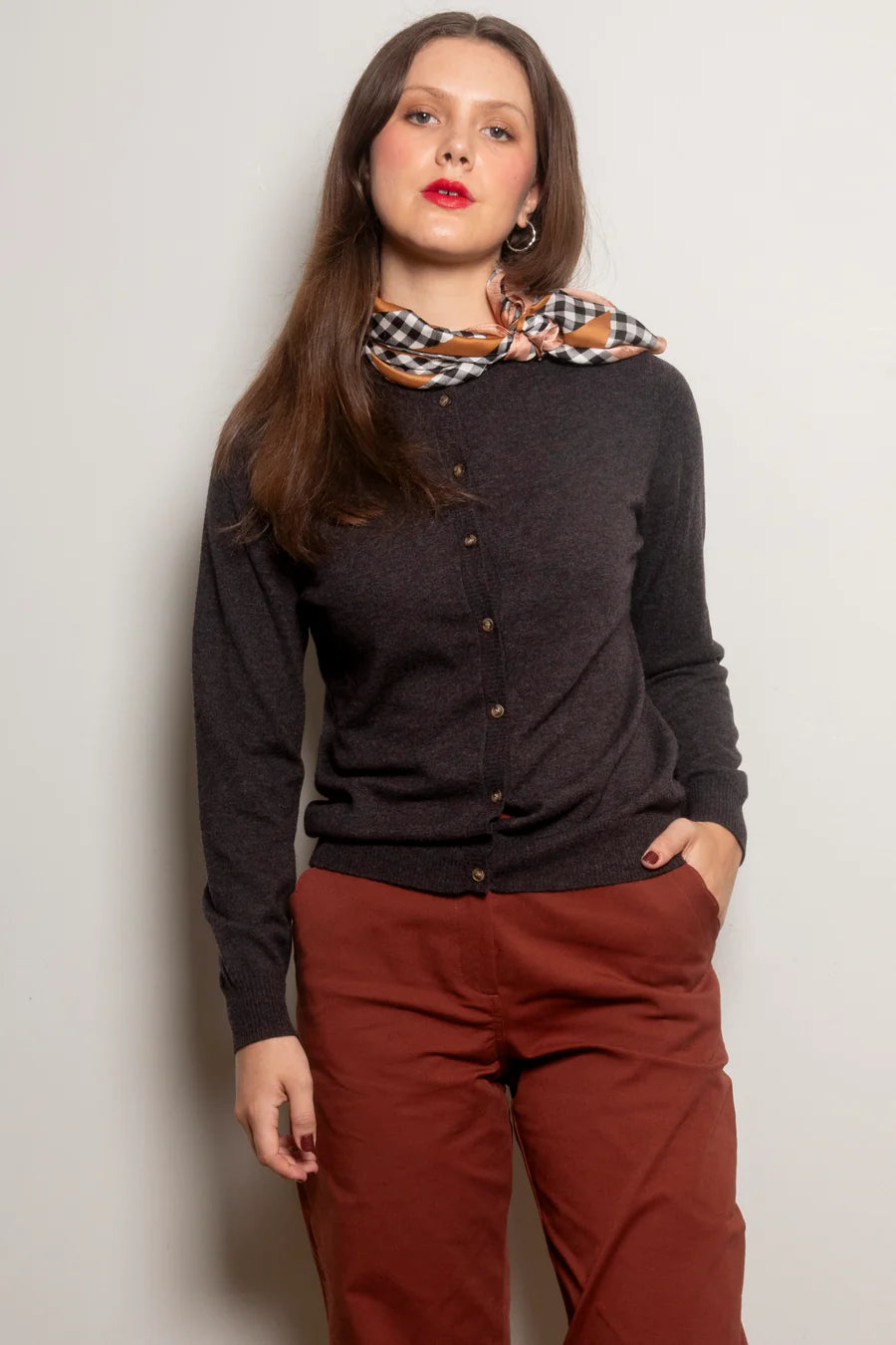 Dalston Mia Cardigan - Cocoa Marle