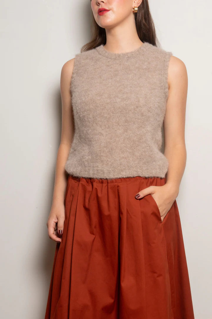 Dalston Valentina Alpaca Vest - Oat