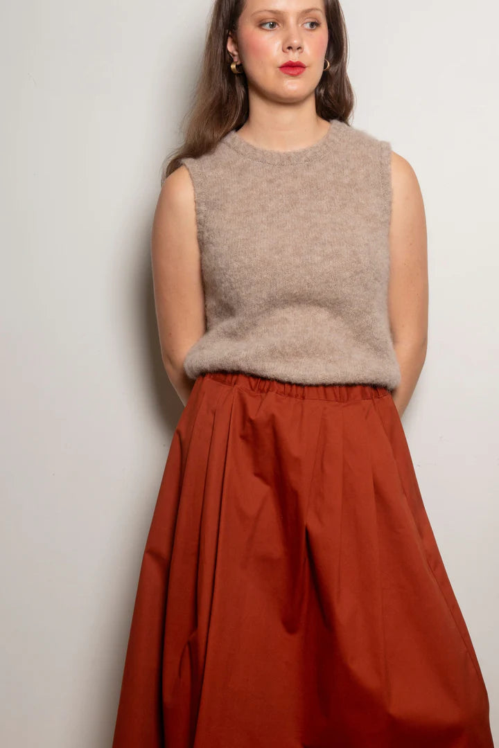 Dalston Valentina Alpaca Vest - Oat