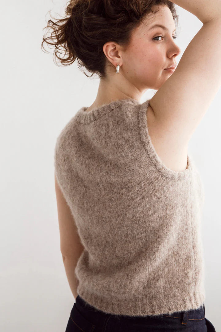 Dalston Valentina Alpaca Vest - Oat