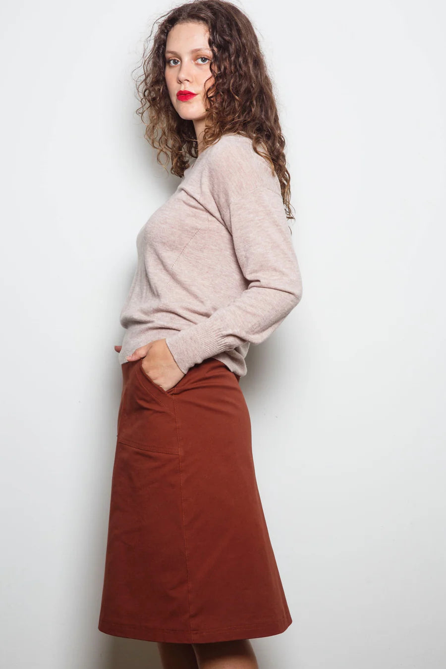 Dalston Veeta Vee Sweater - Oatmeal