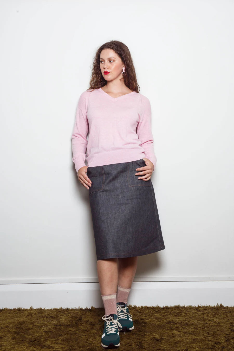 Dalston Veeta Vee Sweater - Tea Rose