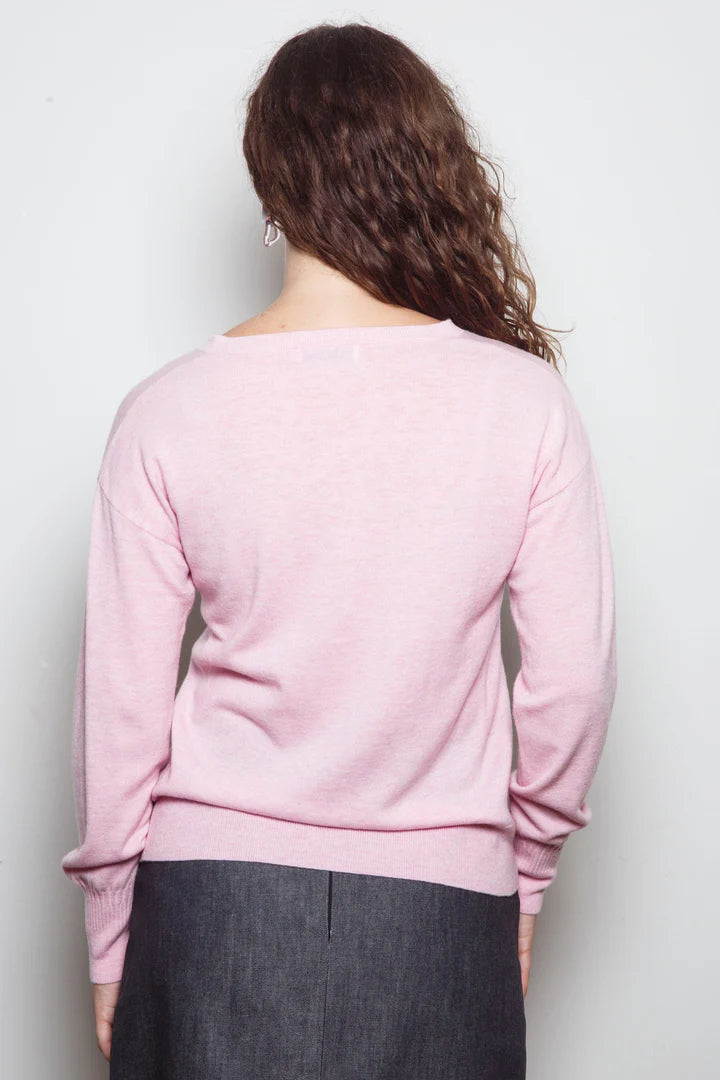 Dalston Veeta Vee Sweater - Tea Rose