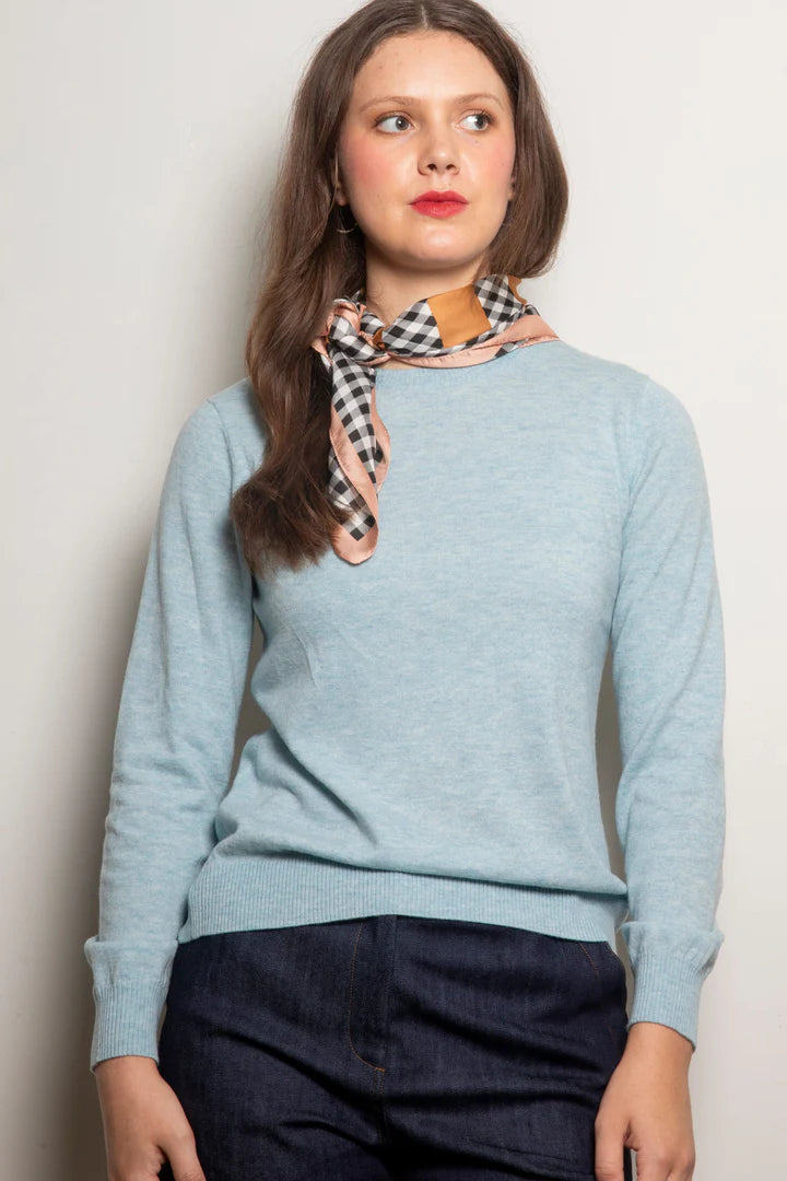 Dalston Kate Crew Sweater - Sea Spray