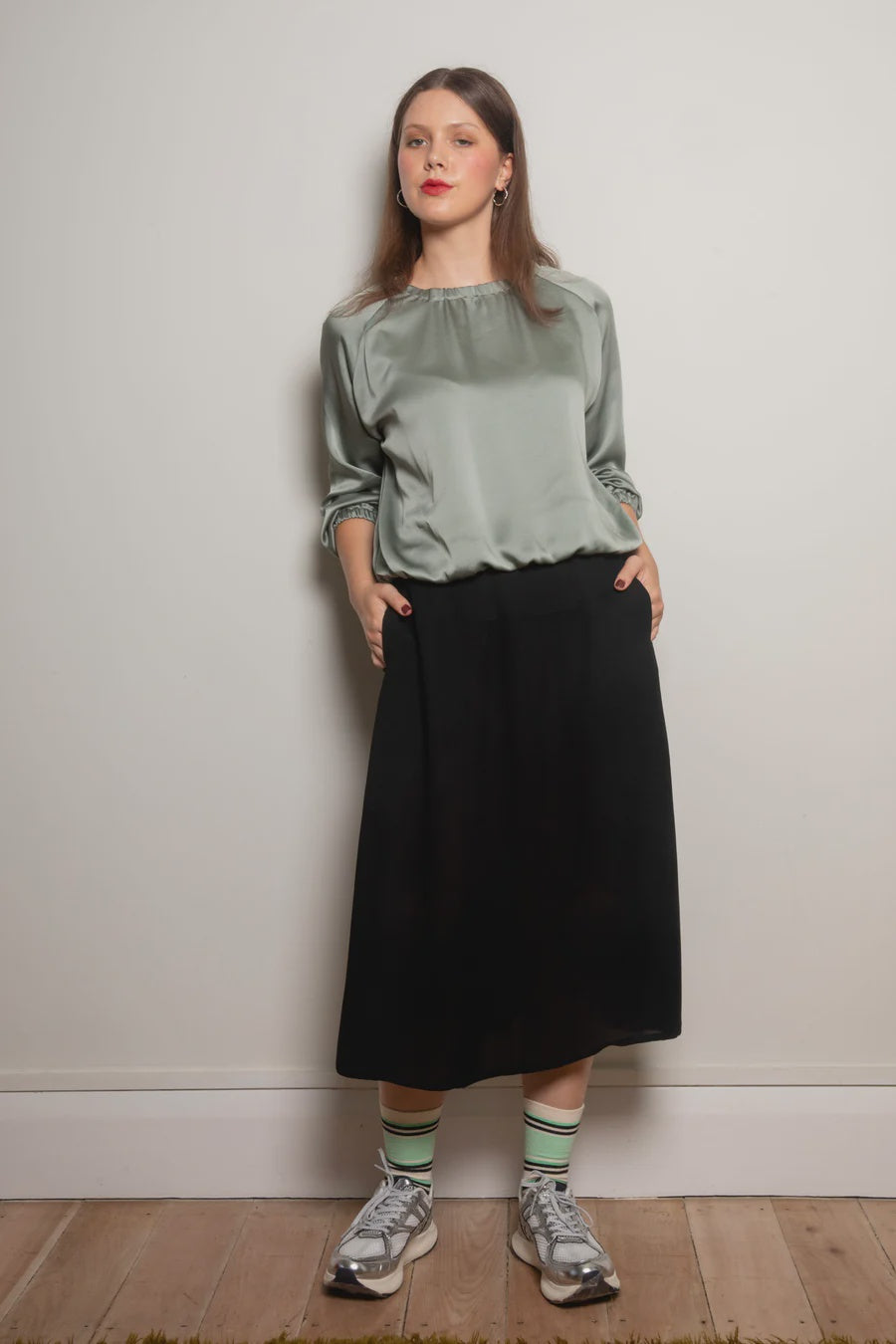 Dalston Noa Skirt - Jet Crepe