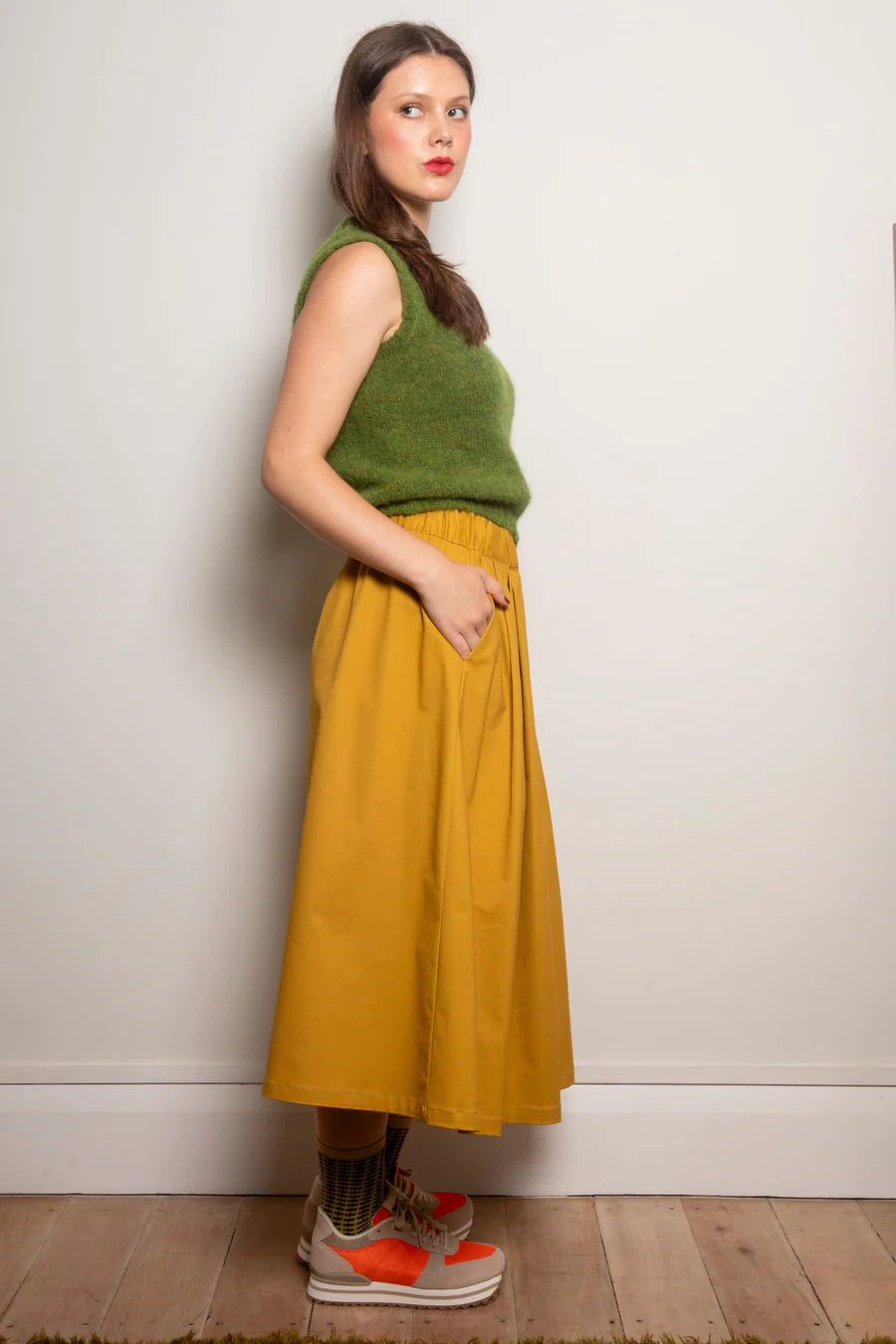 Dalston Sapphire Skirt - Saffron