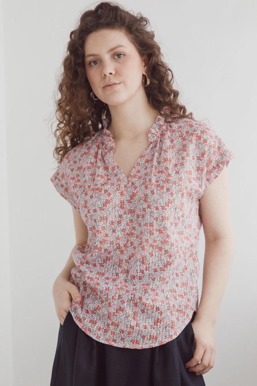 Dalston Esme Top - Floral Glitter