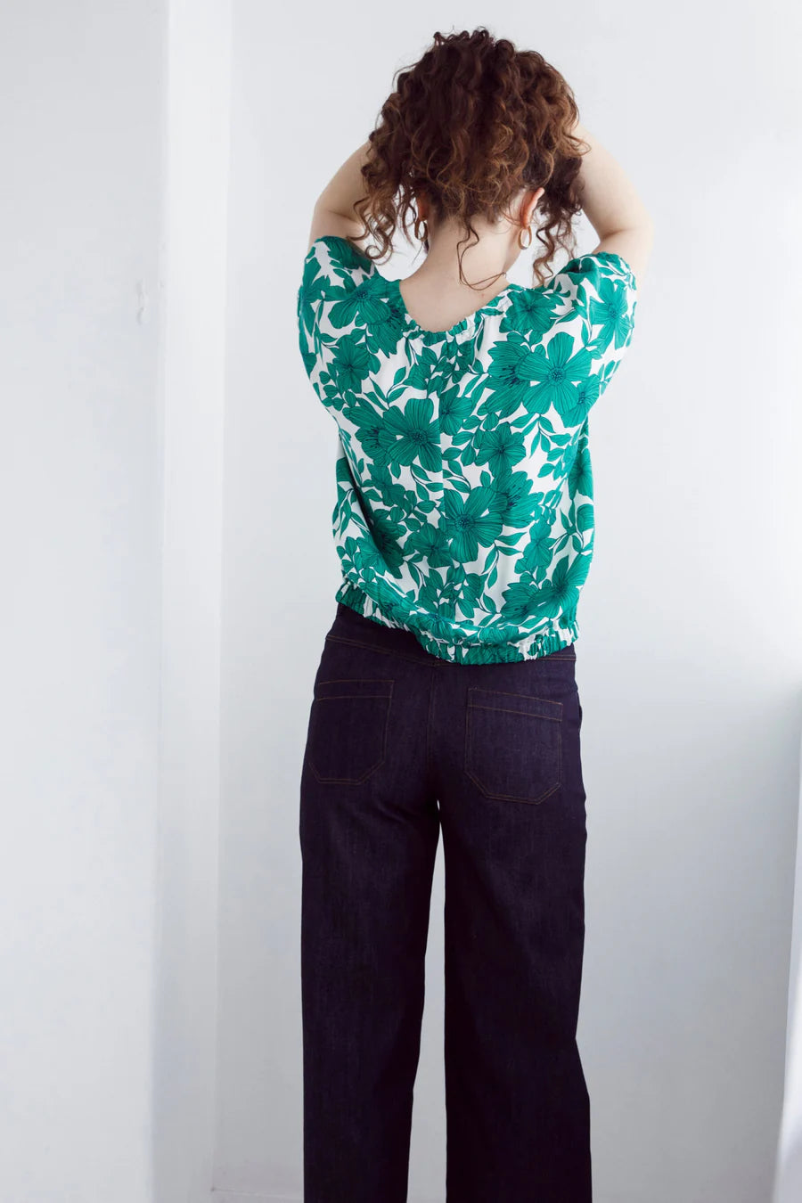 Dalston Izzy Top - Jade Floral