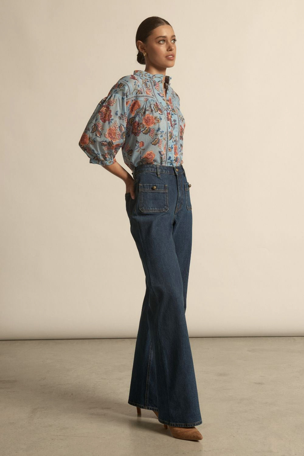 Zoe Kratzmann Daydream Top  - Twilight Bloom