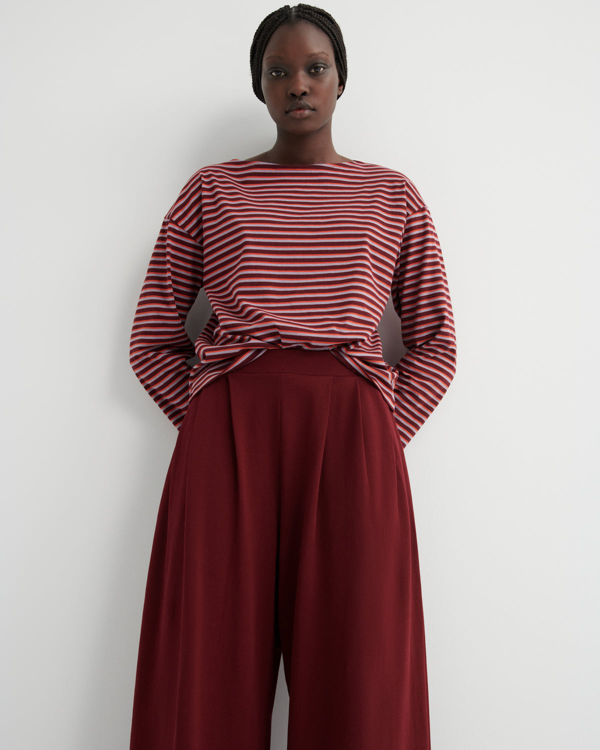 Kowtow Drape Pant - Maroon