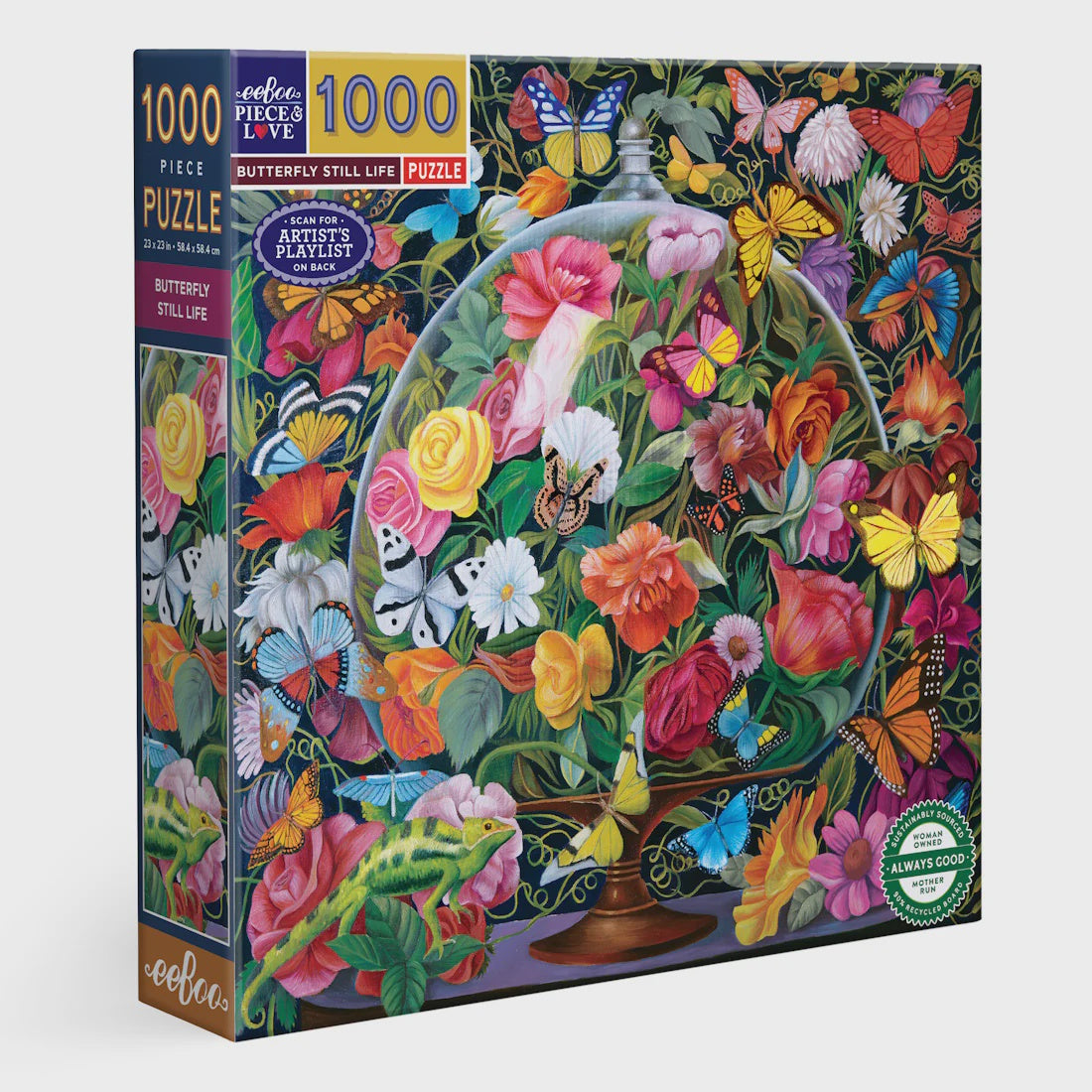 Eeboo Butterfly Still Life Puzzle - 1000pc