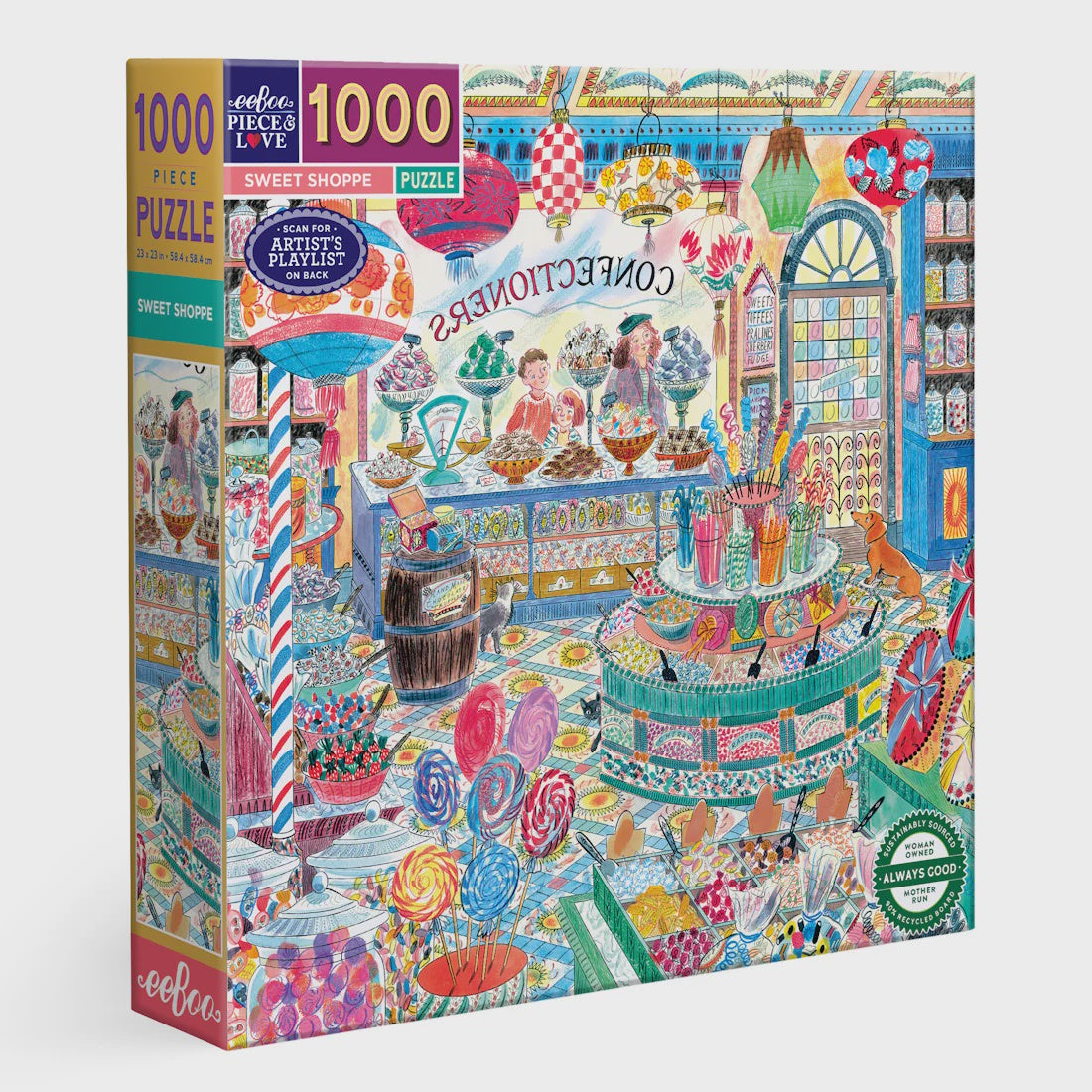 Eeboo Sweet Shoppe Puzzle - 1000pc