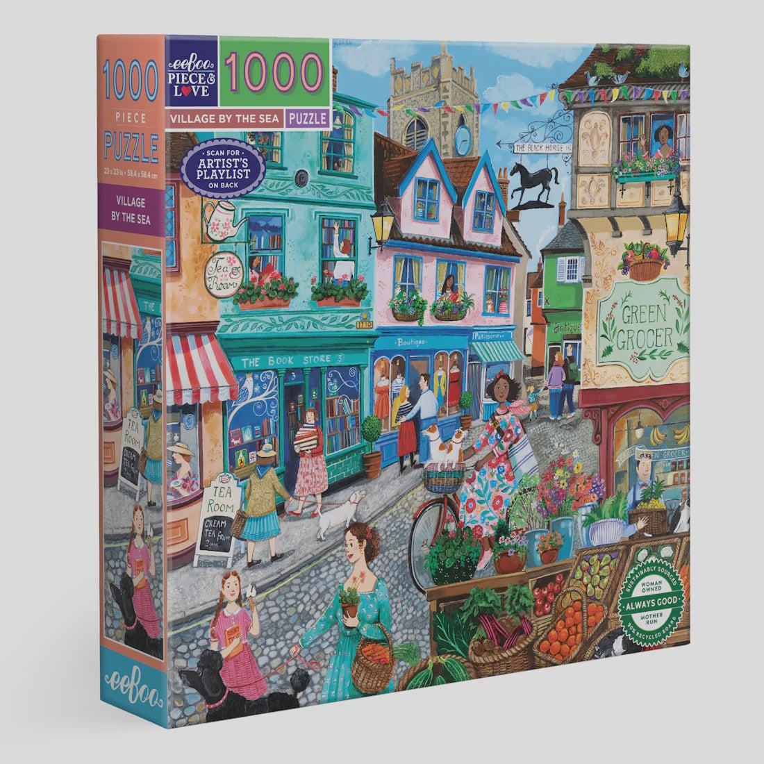 Eeboo Village by the Sea Puzzle - 1000pc