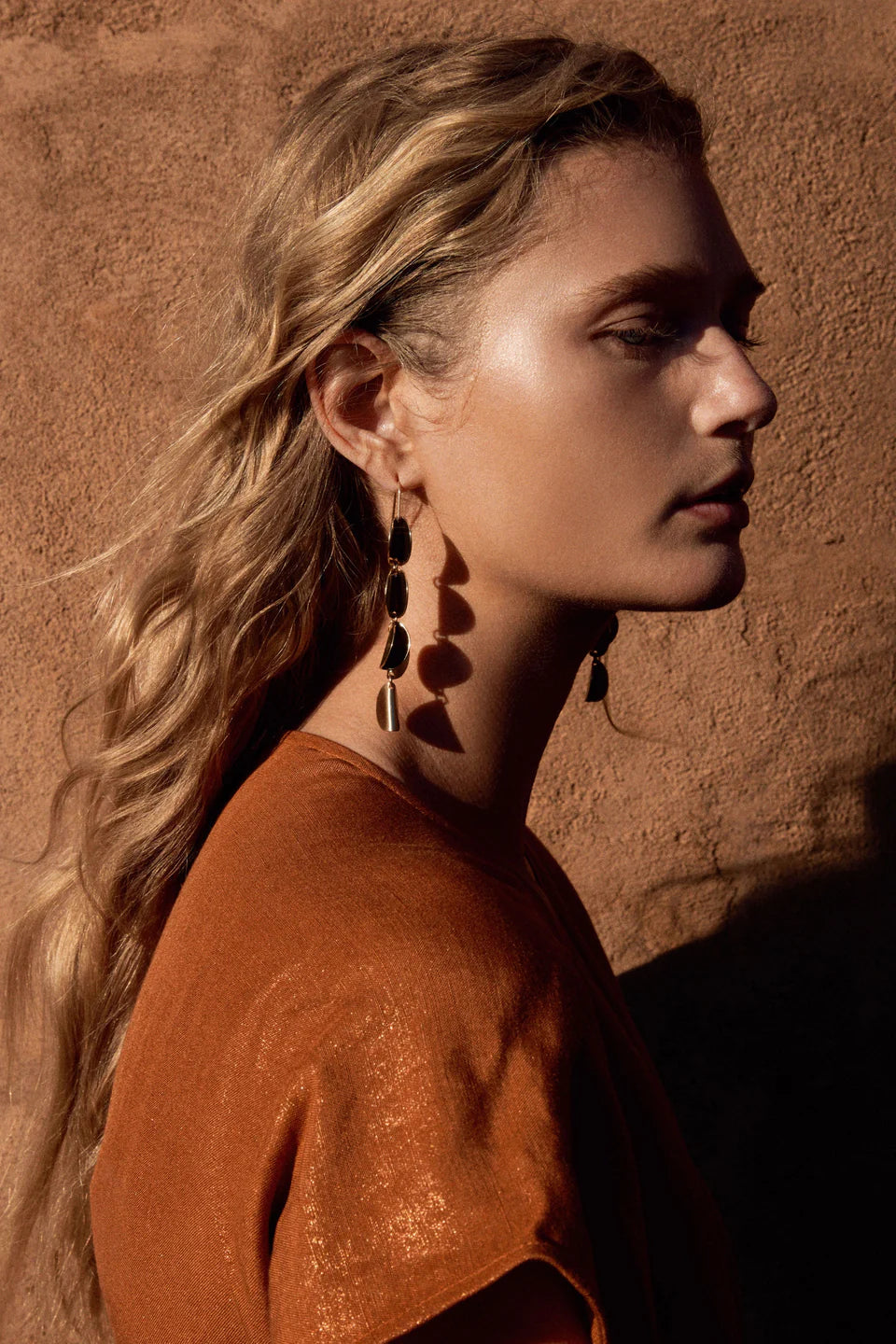 Elk Fossen Drop Earring - Gold