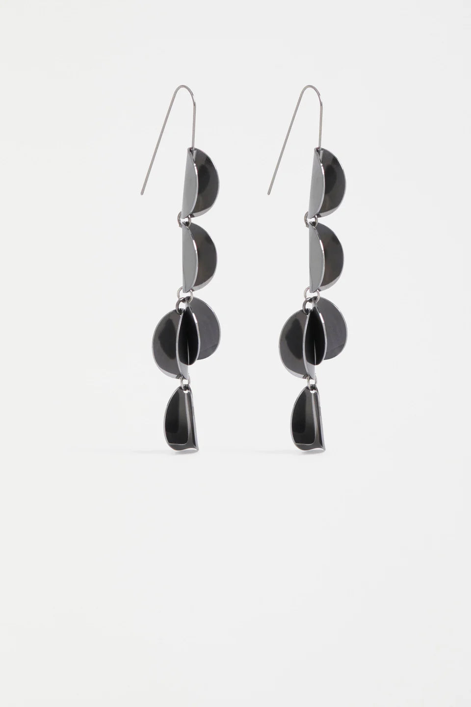 Elk Fossen Drop Earring - Gunmetal