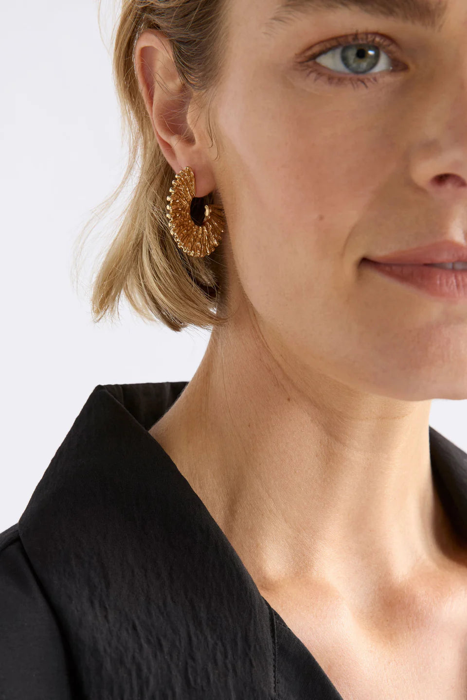 Elk Krusen Hoop Earring - Gold