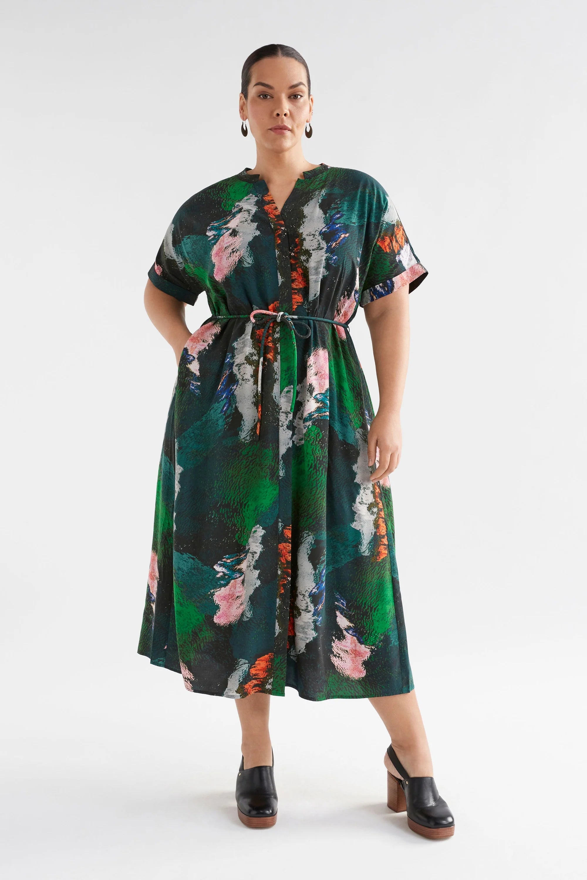 Elk Malo Shirt Dress Reflections Print Good Thing