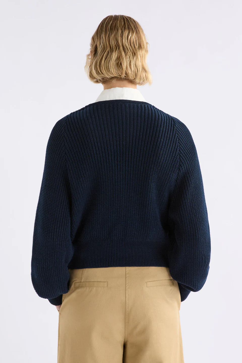 Elk Saari Cardigan - Bright Navy
