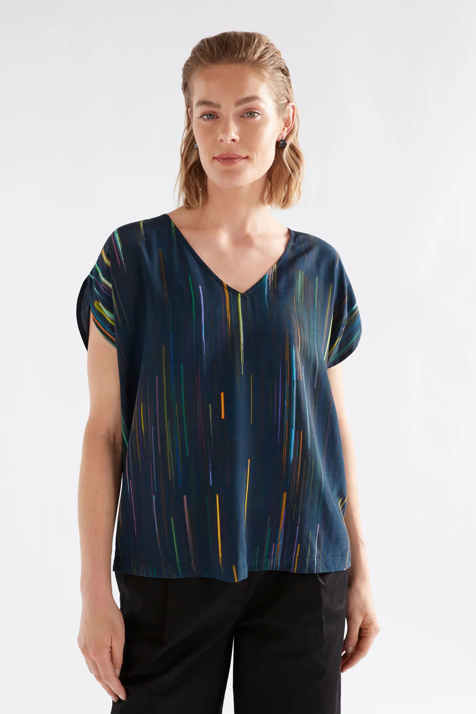 Elk Kayra V Neck Top - Alinea Print