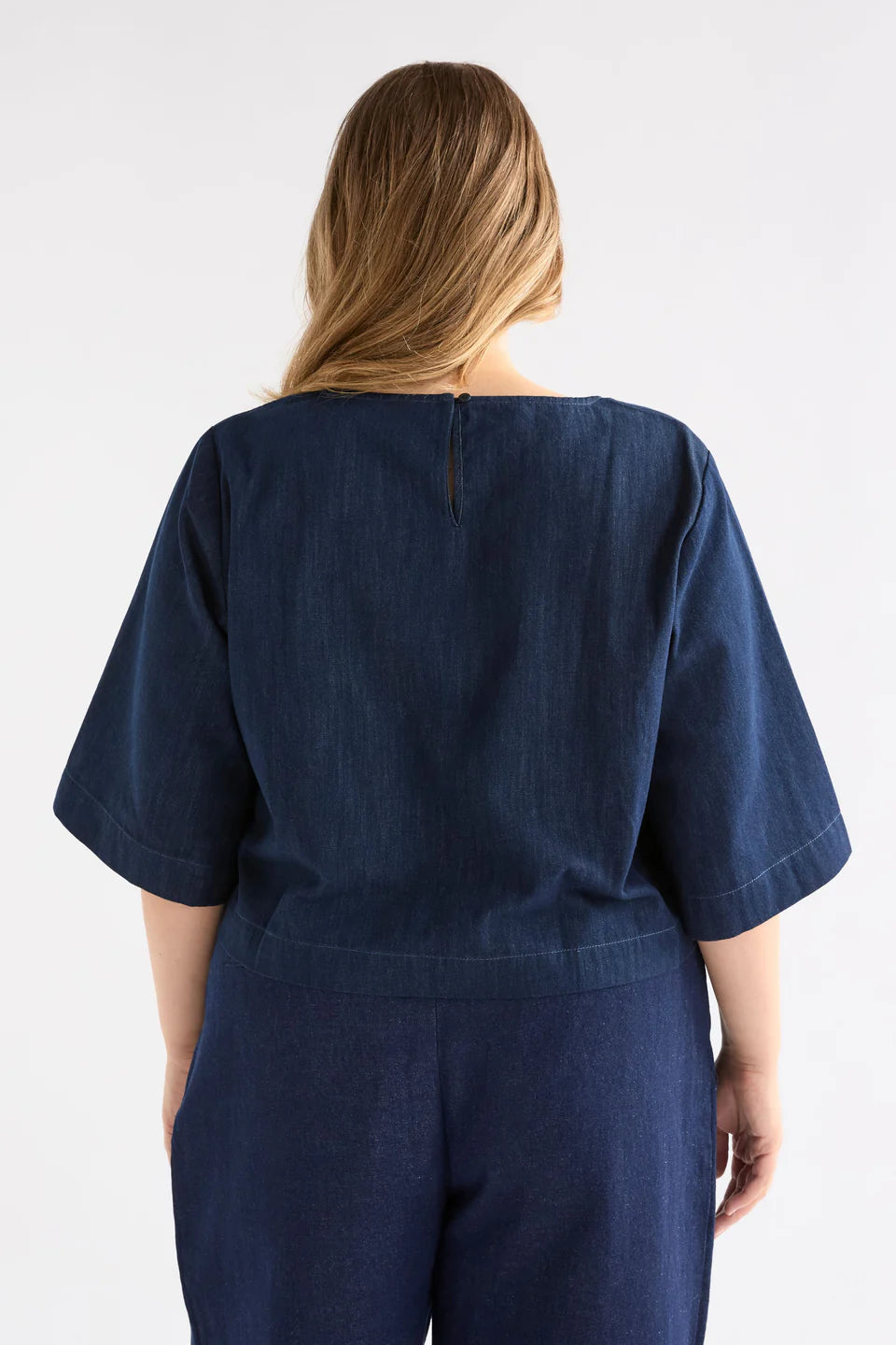 Elk Dennem Top - Dark Blue Rinse